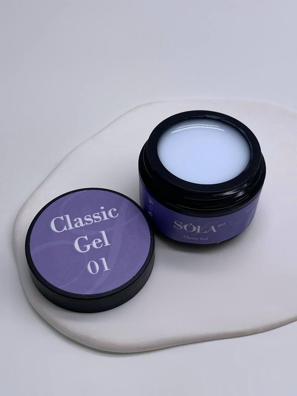 SoLa Gel Classic 01 - Гель моделирующий молочный, 15мл