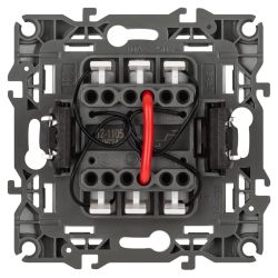 Выключатель ЭРА Серия 12 12-1105-16 двойной с подсветкой, 10АХ-250В, титан | ЭРА 12 Титан