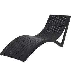 Шезлонг Slim черный