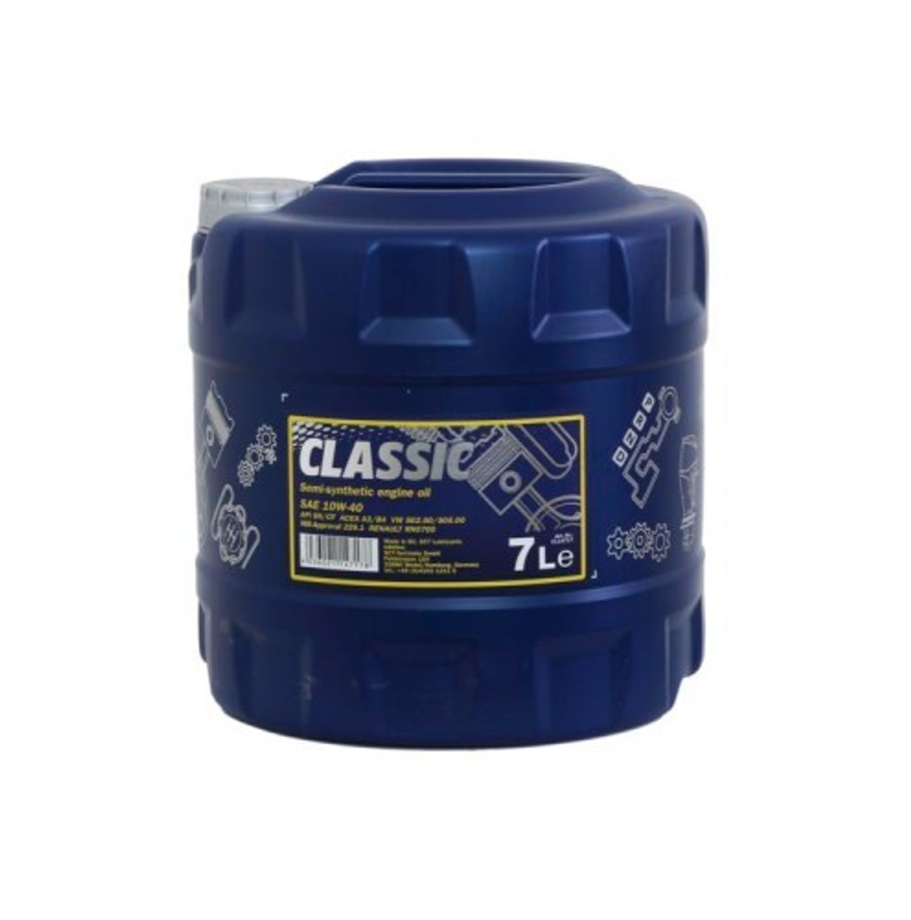 MANNOL 7501 Classic H.P. 10W-40 SN/CF Масло моторное 7л