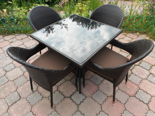 Обеденная группа из искусственного ротанга АВРОРА «AURORA»