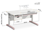 Стол с электроприводом Mealux Electro 730 WP + полка BD-S50 White (арт. BD-730 WP + BD-S50 White)