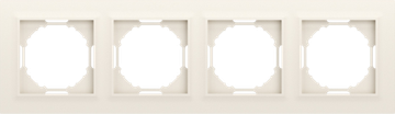 Рамка 4-я,  Wave матовый кремовый,  серия A07