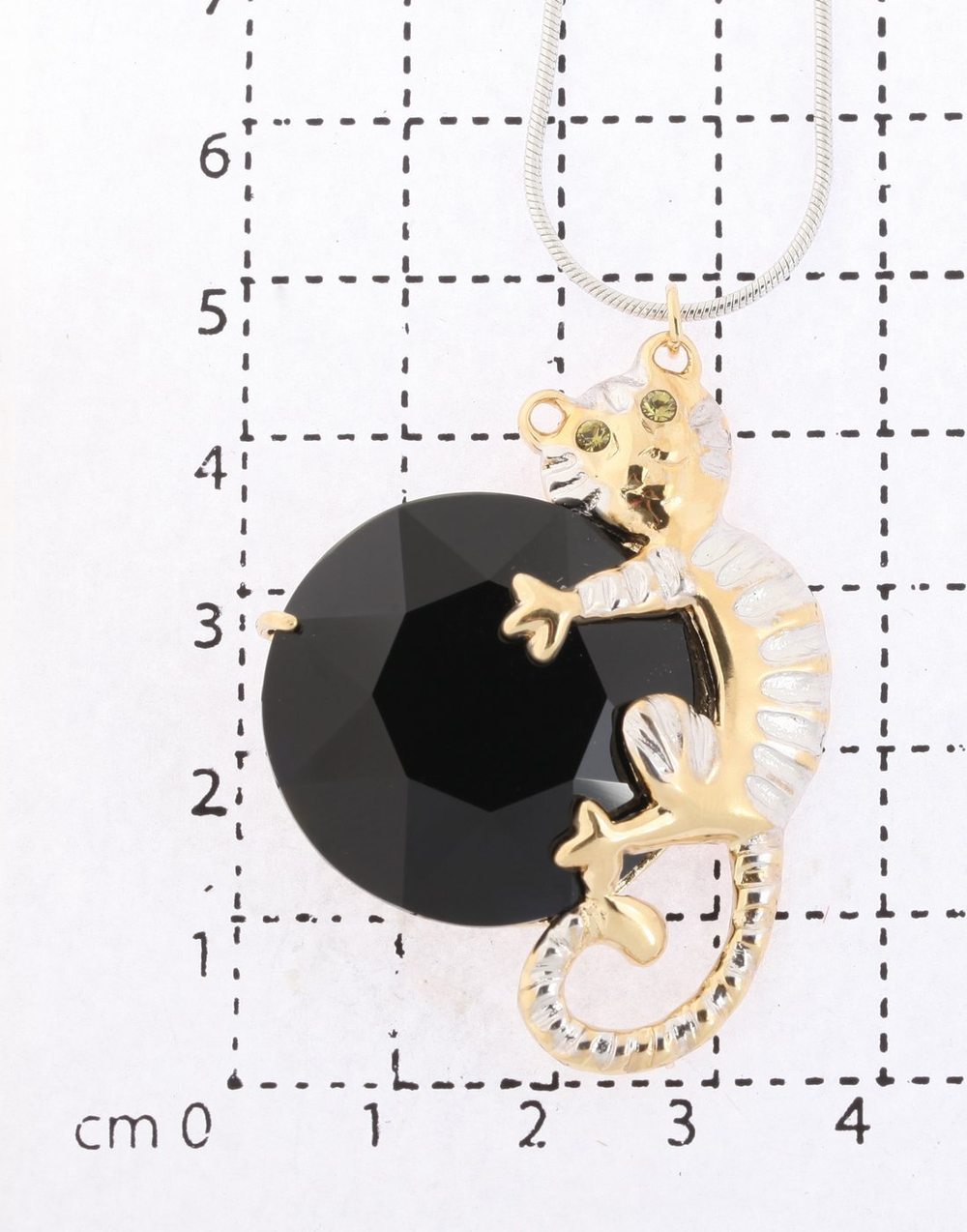 "Кинго" подвеска в золотом покрытии из коллекции "Дикие кошки" от Jenavi с  замком карабин