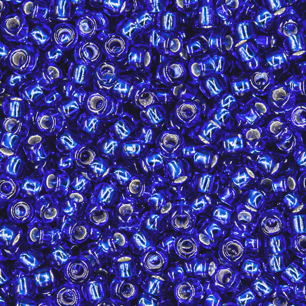 Японский бисер TOHO Round 15/0 (№28), с внутренним серебрением, прозрачный