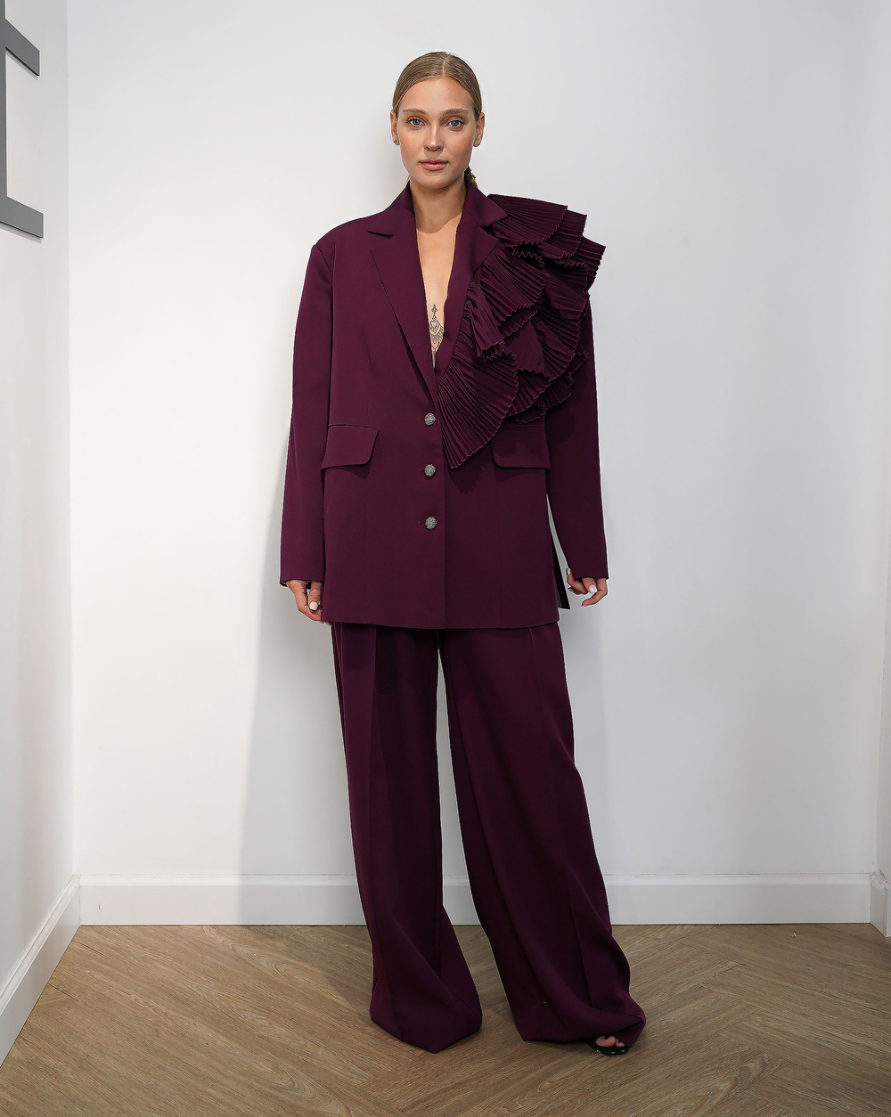 Пиджак "Выше нос" в баклажане