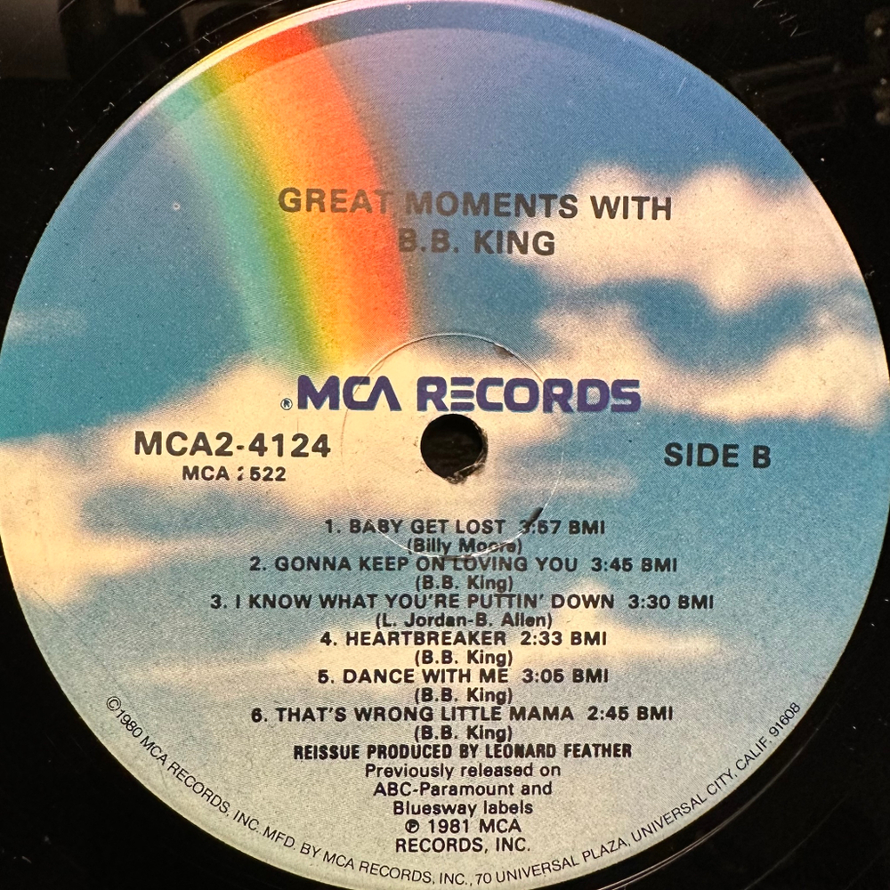 B.B. King - Great Moments With B.B. King (США 1981г.)