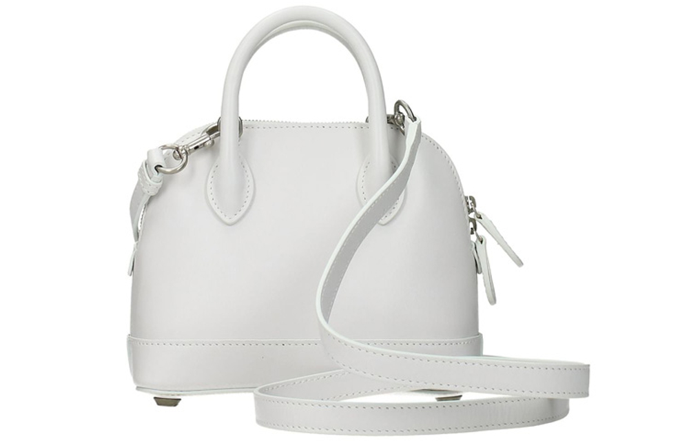 Balenciaga Leather Shoulder Bag, Crossbody Bag, Clutch Mini Women"s White