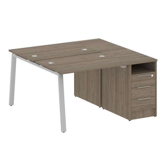 Метал Систем Рабочая станция с тумбой на А-образном м/к БА.РС-СТП-2.1