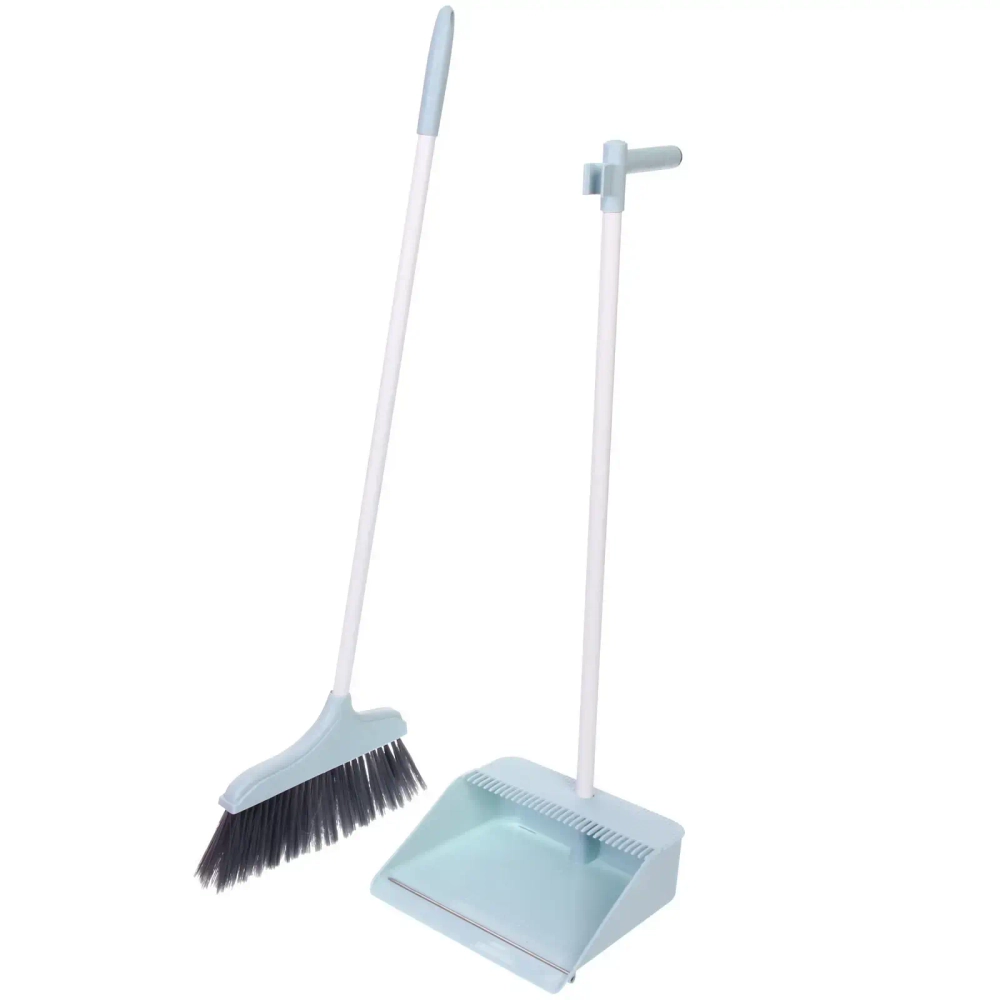 Набор для уборки, щетка для пола с совком «Комфорт» синяя 8012