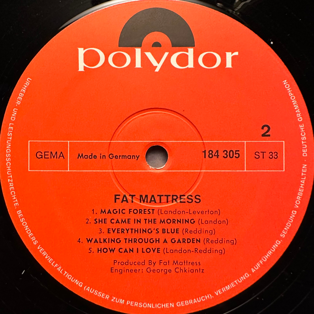 Fat Mattress - Fat Mattress (Германия 1969г.)