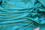 Шелк однотонный бирюзовый