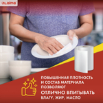 Салфетки универсальные в рулоне 125 шт. ЧУДЕСНАЯ ТРЯПКА ПЛЮС 25х30 см вискоза 45 г/м2 LAIMA (2 штуки в упаковке)