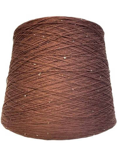 Пряжа на бобине (Италия) 100% хлопок с пайетками 100г- 450м 270 г