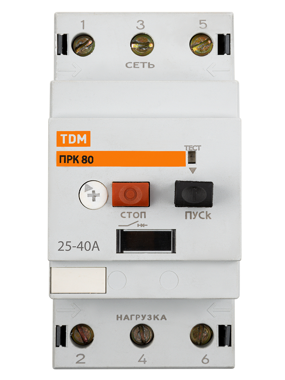 Пускатель ПРК80-40 In=40A Ir=25-40A Ue 660В TDM SQ0212-0023