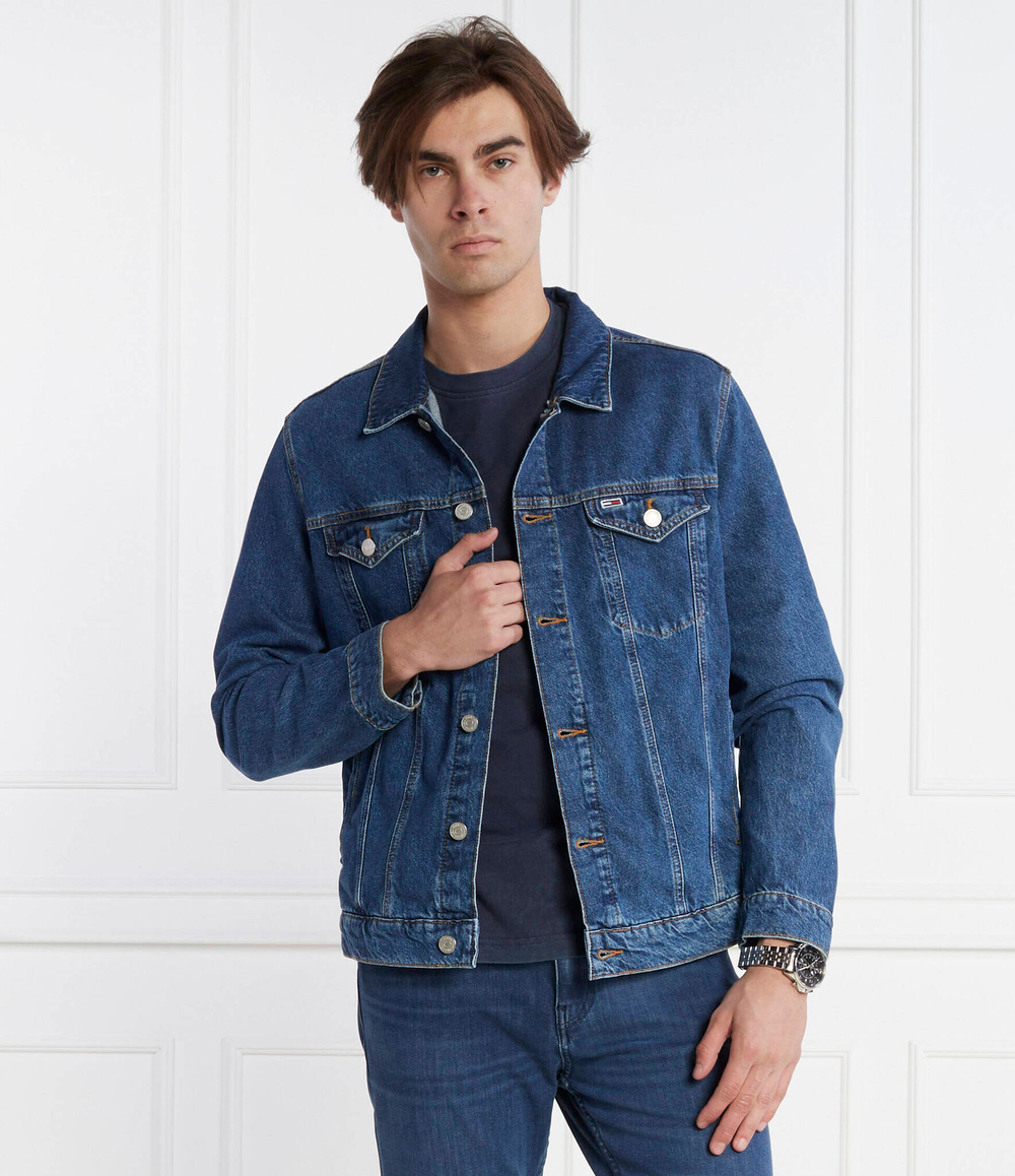 Джинсовая куртка Tommy Jeans - голубой(DM0DM17472)