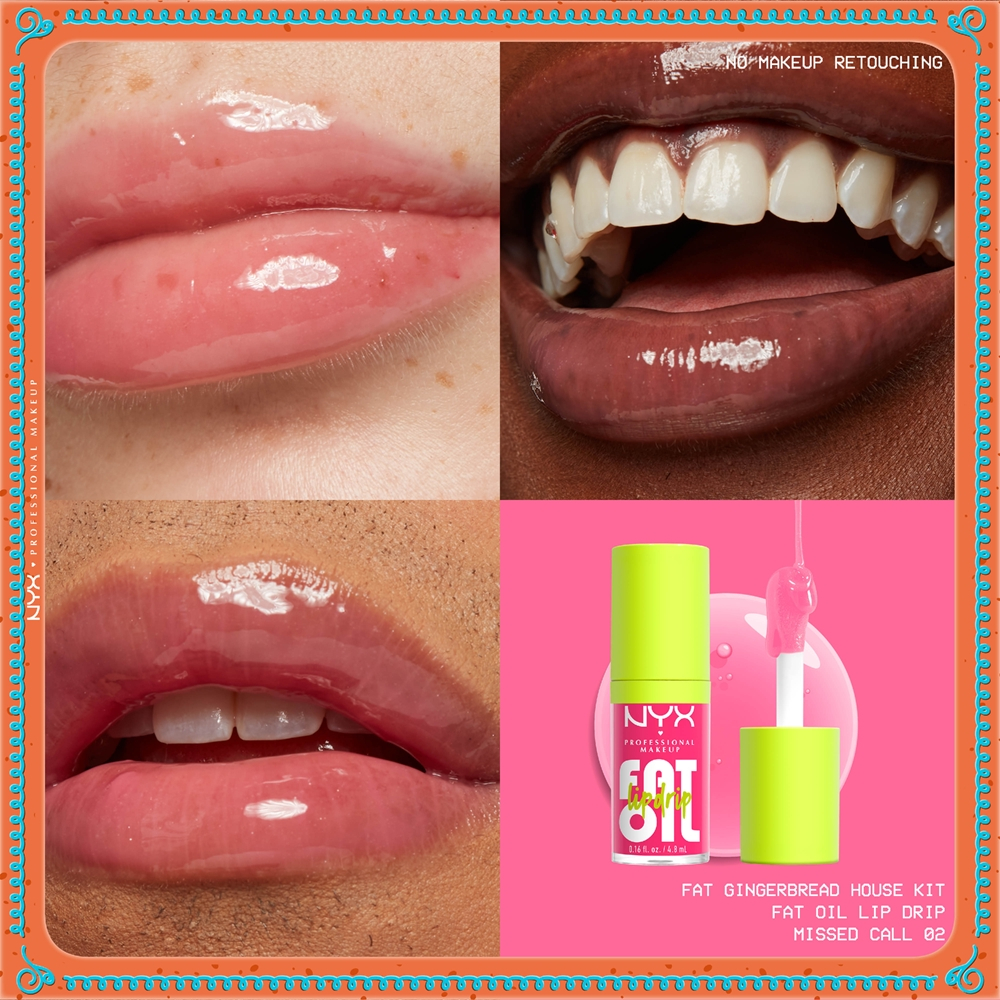 NYX Professional Makeup Gingerbaddie Land Fat Oil - Блеск для губ, 0