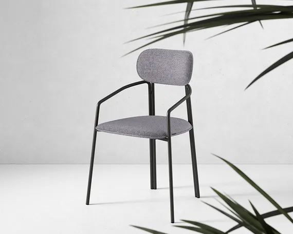 Стул Ror, Round, серая рогожка