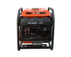 Генератор бензиновый инверторный BR7500iOEL Brait ( max мощность 5.5 кВт, бак 12 л, ручной.электрический запуск, 230В, 50Гц ) / бензогенератор / резервное питание автономного энергоснабжения