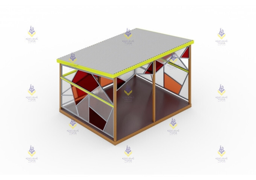 Теневой навес «Танграм» цветной тип-1