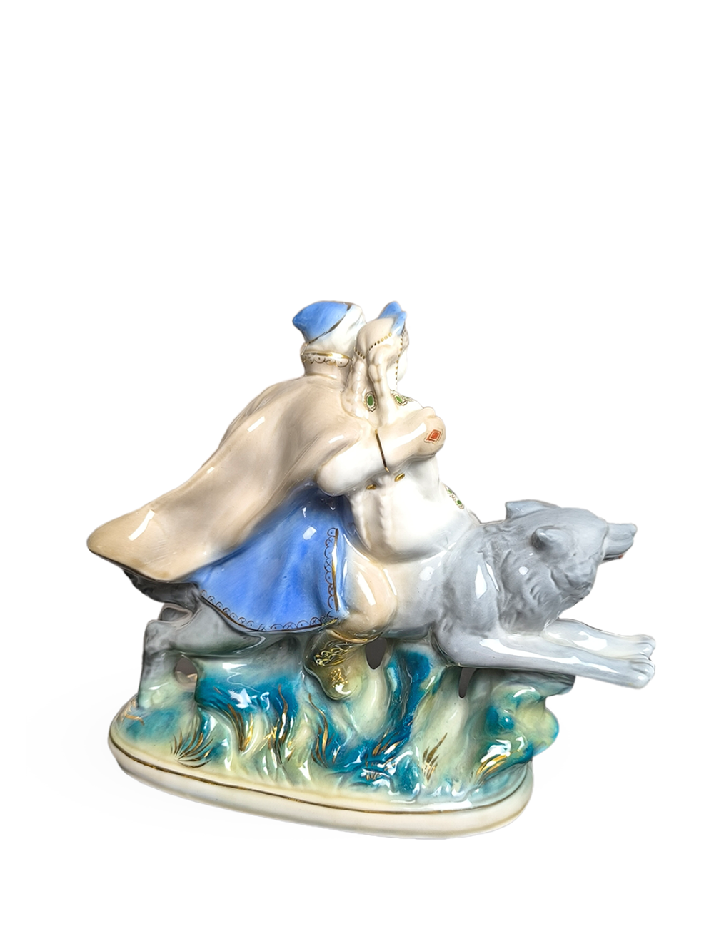 Статуэтка "Иван-царевич и Елена Прекрасная на сером волке"