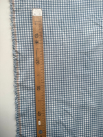 Вареный хлопок 250см. Синяя клетка (0,5*0,5см)