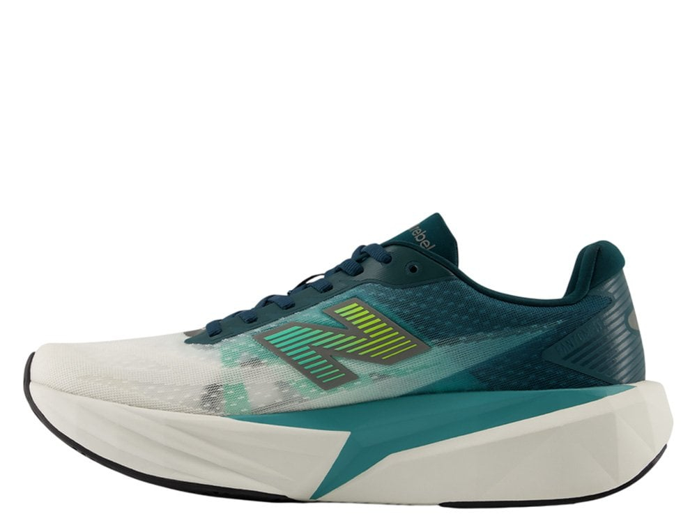 Мужские беговые кроссовки New Balance FuelCell Rebel v5 M бирюзово-белые