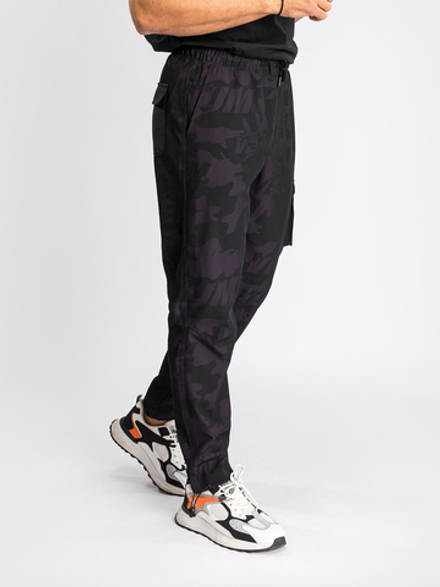 Брюки спортивные Venum Trooper Black/Deep Purple