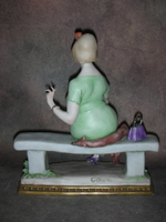 Статуэтка. Фарфор. Кокетка. Capodimonte. Италия