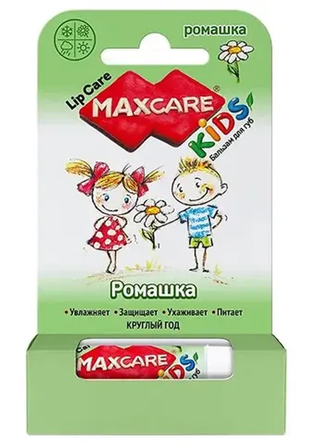 Galant Cosmetic Бальзам для губ детский MAXCARE KIDS Ромашка, 4,7 г