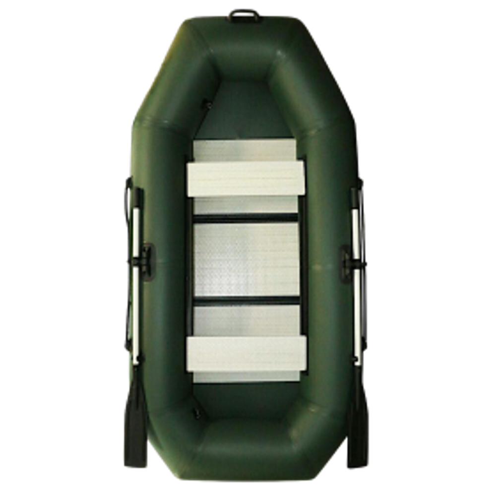 Лодка ПВХ Polar Bird Чирок Гребная PB-280Т Teal со стеклокомпозитной сланью и банкой Серая