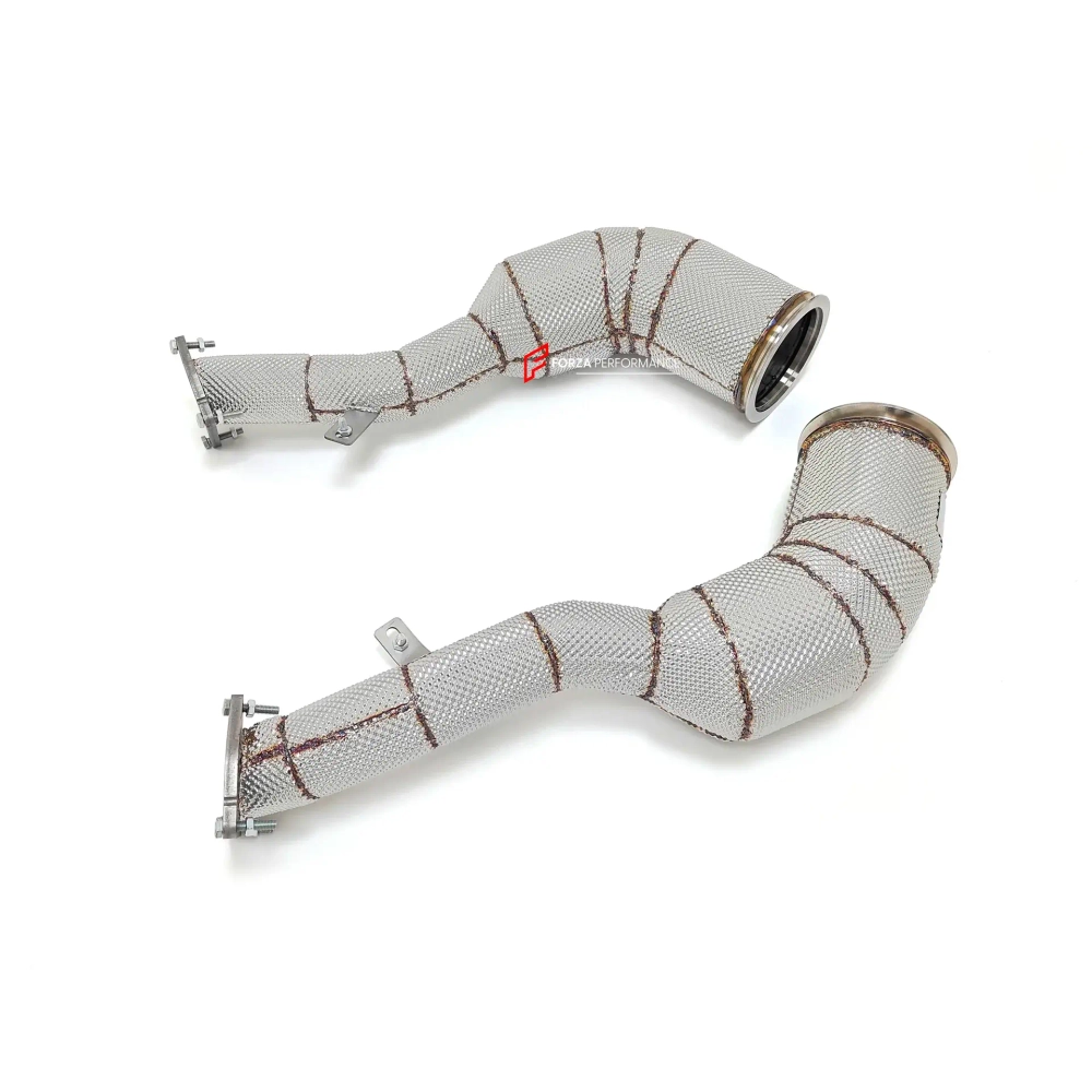 Даунпайп для Porsche Macan 95B Facelift GTS 2.9T 2020-2023 Порше Макан Рестайлинг