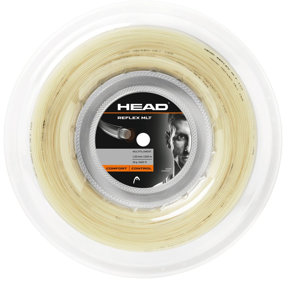 Теннисные струны Head Reflex MLT (200 m) - natural