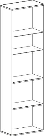 Шкаф-витрина "Кёльн" 1960 Белый Аляска / Белый глянец