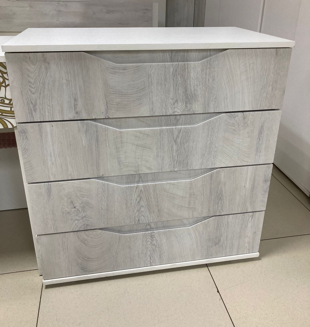 Комод 4 Сорренто Белый/Рамбла