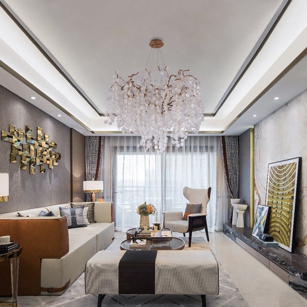 Подвесная Люстра Ручной Работы Fairytree Round D80 By Imperiumloft