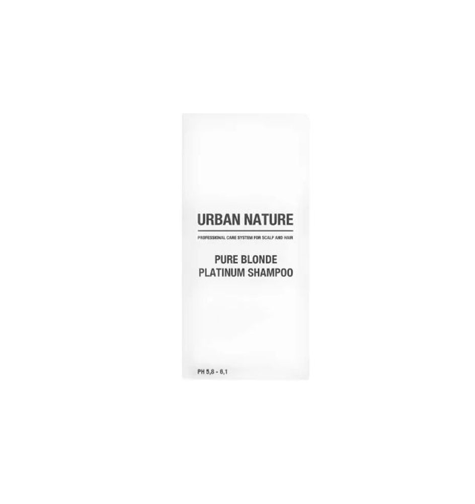 Urban Nature PURE BLONDE PLATINUM Шампунь Тонирующий Анти Желтизна АКЦИЯ!