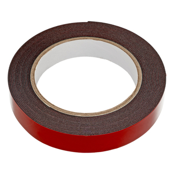 Лента клейкая на вспененной основе усиленная, двусторонняя, черная, 19 мм х 5 м Matrix