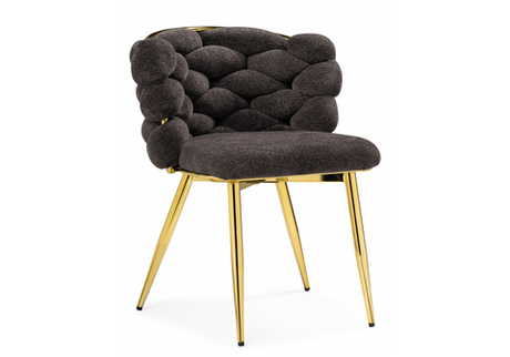 Стул на металлокаркасе Woodville Rendi gold, gray