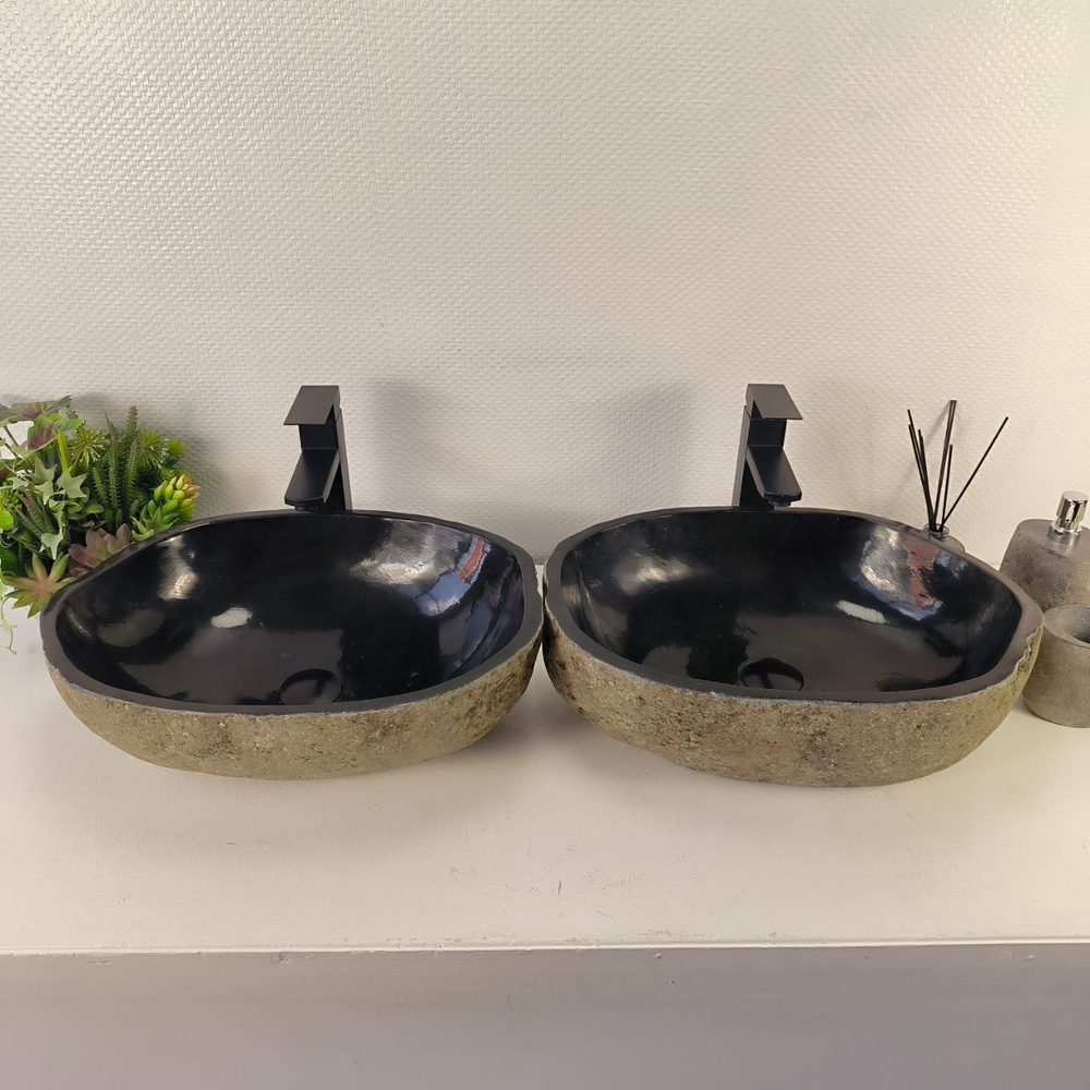 Раковина из речного камня ПАРА! RS-65484 50*36*16 0866