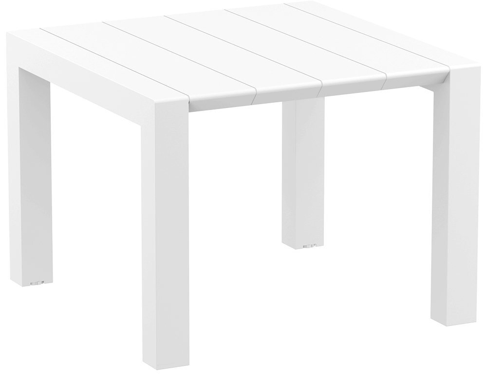 Стол пластиковый раздвижной Siesta ContractVegas Table, 1000-1400х1000х750 мм, белый