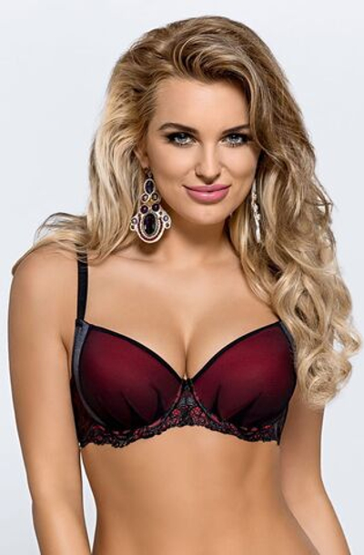Бюстгальтер пуш-ап Ramona (Размер: 65F) (Цвет: бордовый)