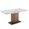 Раздвижной обеденный стол 1133/DT966 из керамики в мраморной отделке