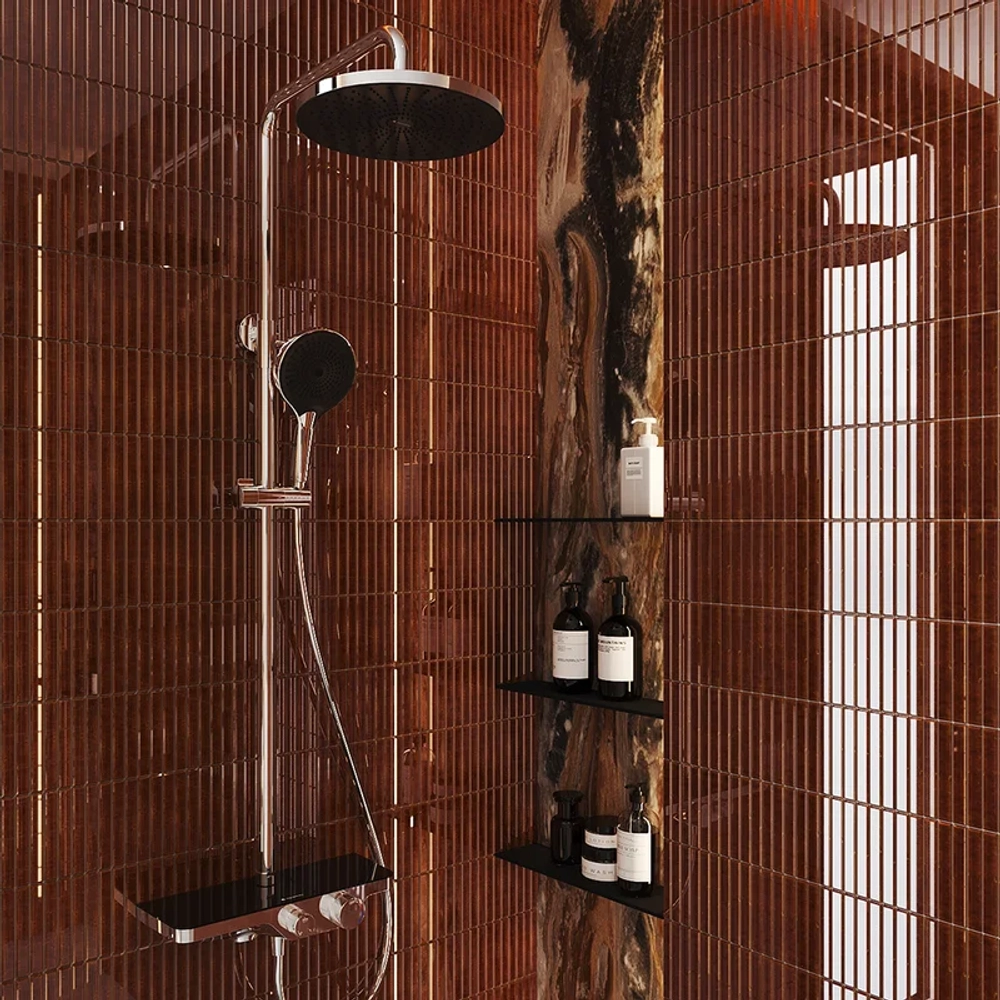 Душевая система Aqueduto CHUVA с изливом, хром