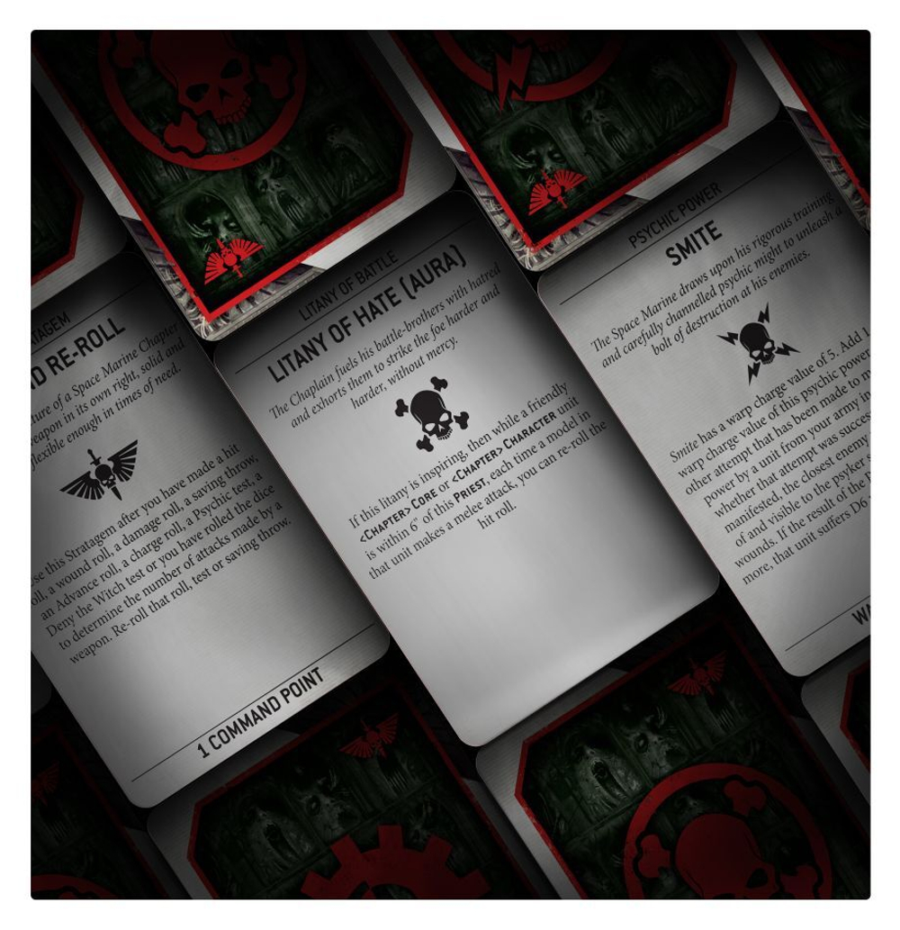 Datacards: Space Marines 9 редакции на английском языке