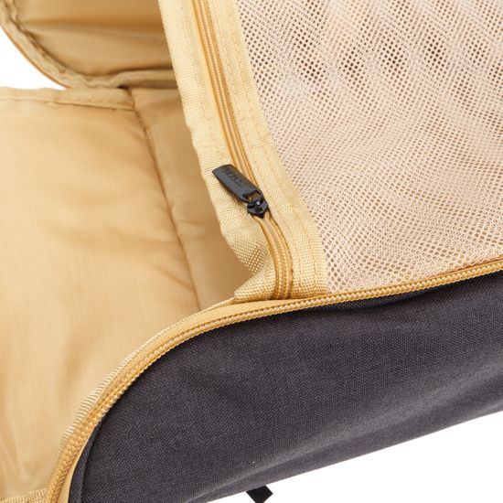 Несессер Torber, дорожный, чёрный/бежевый, полиэстер 300D ткань катионик, 27 х 22 х 11см