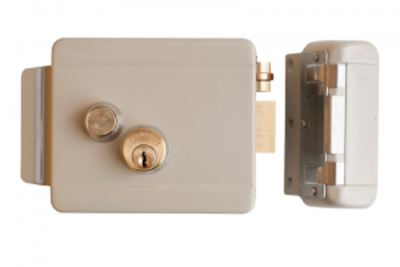 FE-2369i  Замок электромеханический, нержавеющая сталь (крашенный)универсальный с блокировкой