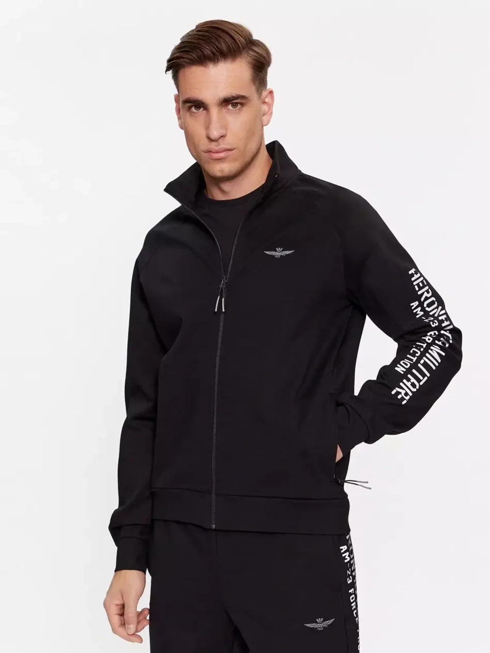 Костюм муж. AERONAUTICA 042 синий рукав надписи