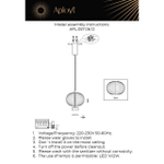 Подвесной светодиодный светильник Aployt Ambr APL.057.06.12