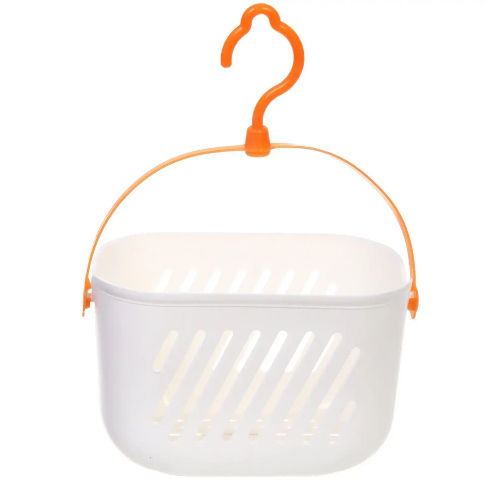 Корзинка для хранения подвесная «ЛЕНАРО», цвет белый, 23*13*14см, нагрузка 2кг (пакет)